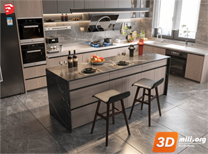 Kitchen island Skp Files